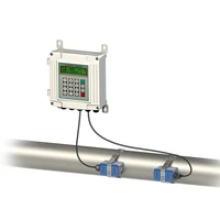 ultrasonic gas flow meter clamp on liquid flow meter sensor