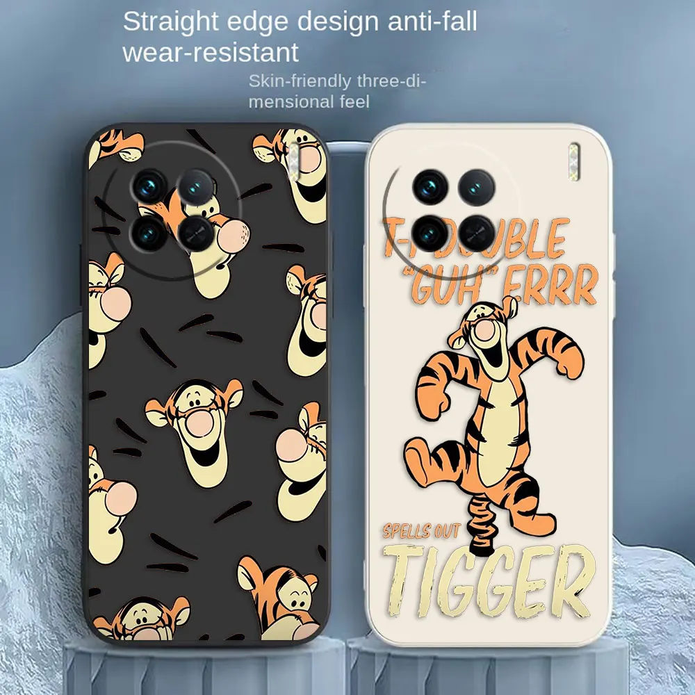 

Cartoon Funny Tigger Phone Case For VIVO X21I X21S X23 X27 X30 X50 X60 X70 X80 X90 5G PRO PLUS Colour Liquid Case Funda Shell