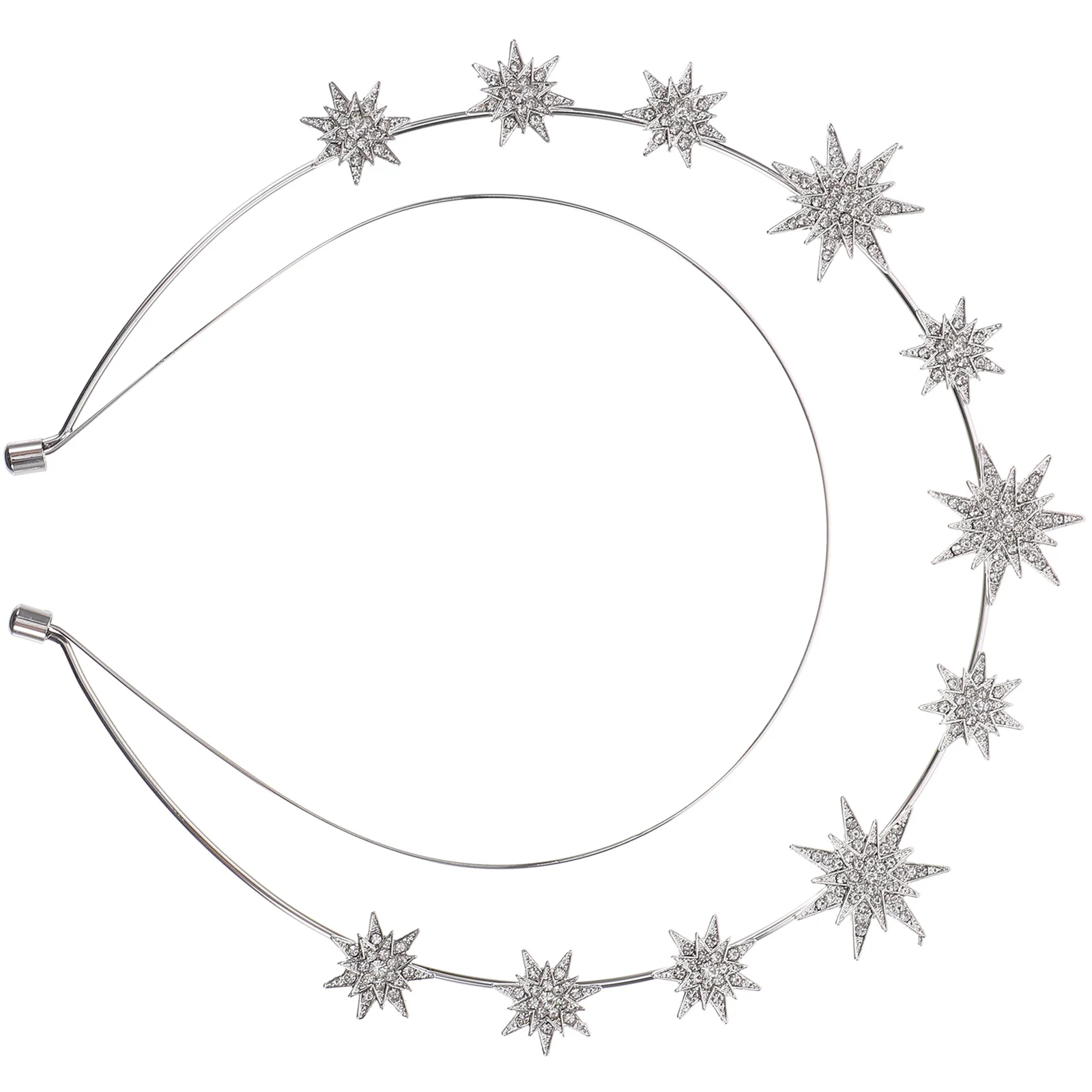 

Headbands Bridal Crowns Wedding Star Headpiece Pageant Baroque Hair Accessories Women Goddess Brides Metal Birthday