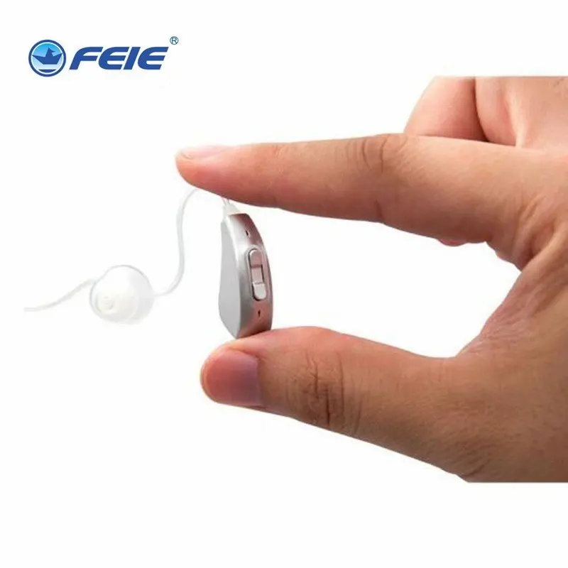2 PCS Rechargeable Hearing Aid Digital BTE Hearing Aids Adjustable Tone Sound Amplifier Deaf Elderly Digital Hearing Aid MY-2