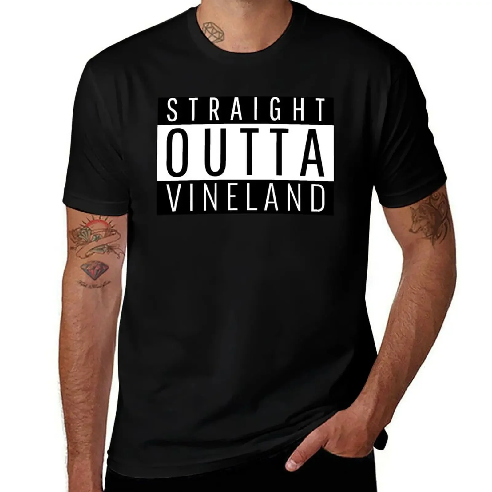 Футболка из Нью-Джерси Straight Outta Vineland забавная рубашка для спортивных болельщиков