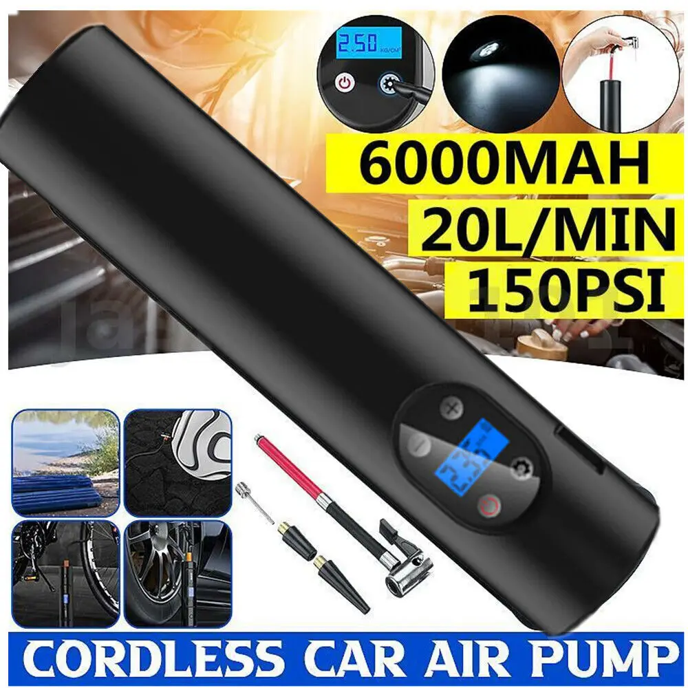 

Car Air Pump Portable Mini Propelled Electric Tire Pump Air Pump Handheld Wireless Digital Display Car Tire Inflator Pump