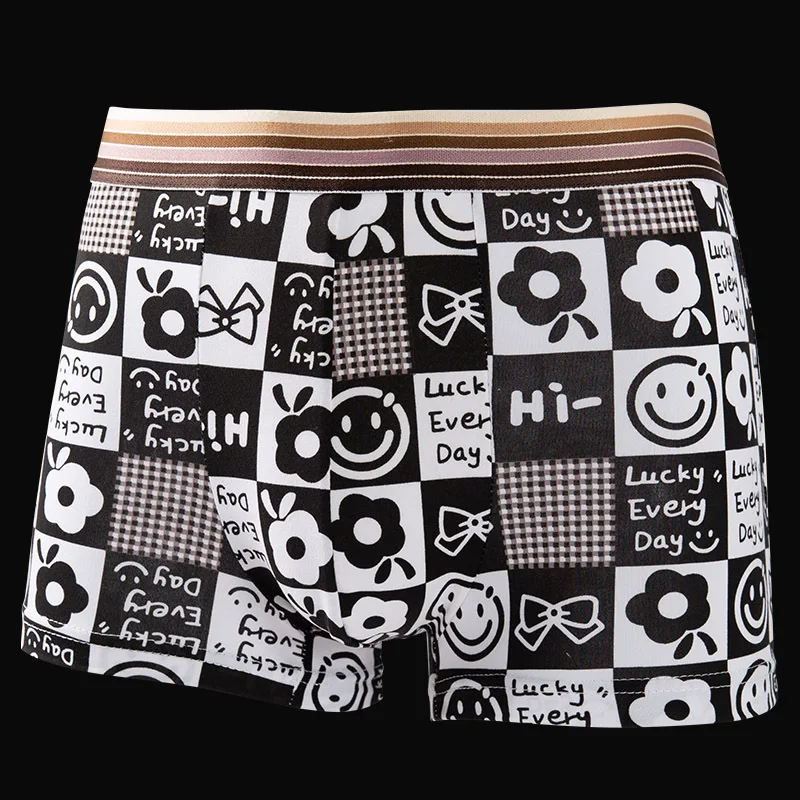 7pcs/set Boxers Male Panties Man Underwear Shorts Cartoon Breathable Men's Panties Sexy Men Boxers Shorts Comfortable Plus Size