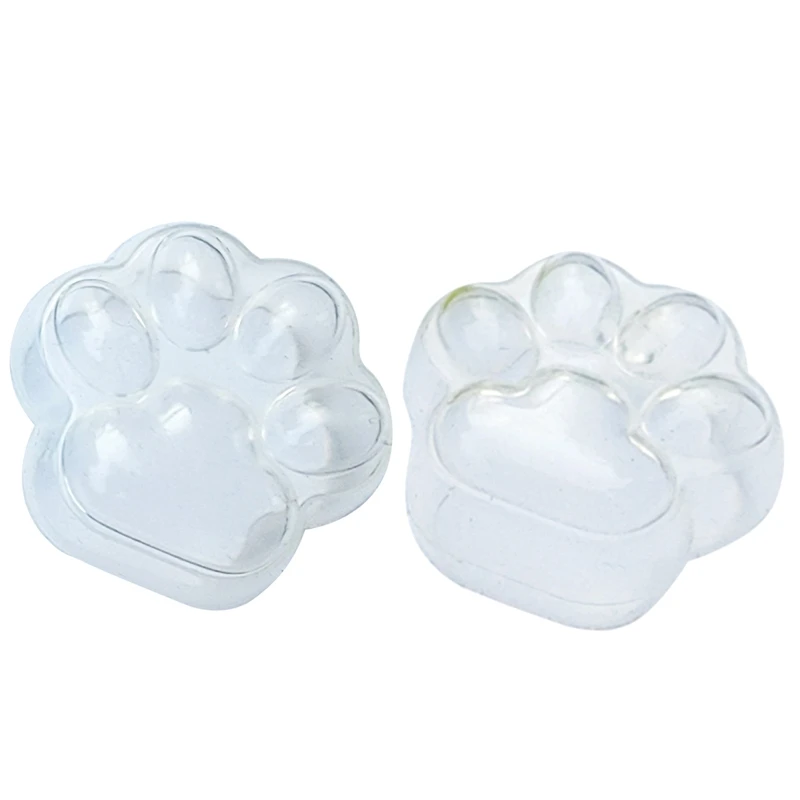 

Quicksand Diamond Paw Night Light Silicone Mold DIY Keychain Pendant Crafting Mould for Valentine Love Gift Q81D