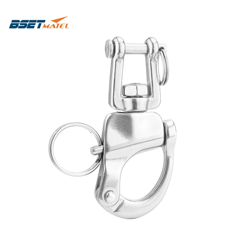 

316 дюйма, из нержавеющей стали, быстросъемная металлическая скоба, поворотный карабин для морской архитектуры