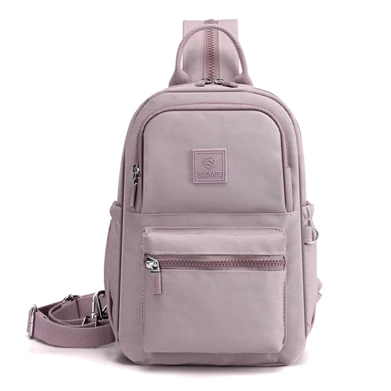 

Fashion Multifunctional Women Shoulder Bag High Quality Durable Fabric Small Back Pack Handbag Girls Multifunctional Chest Bag