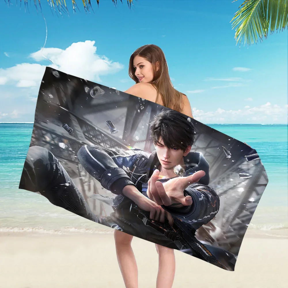 Пляжное полотенце Game LOVE AND D-DEEPSPACE для детей, индивидуальный подарок для ванны, бассейна, отдыха, подарок для пикника и вечеринки