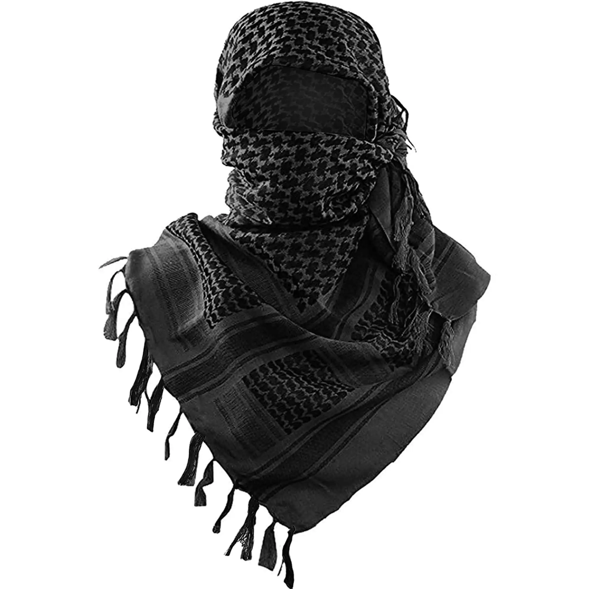 Military Shemagh Tactical Desert Hijab Scarf Muslim Headscarf Islam Arab Cotton Keffiyeh Head Neck Wrap for Men And Women