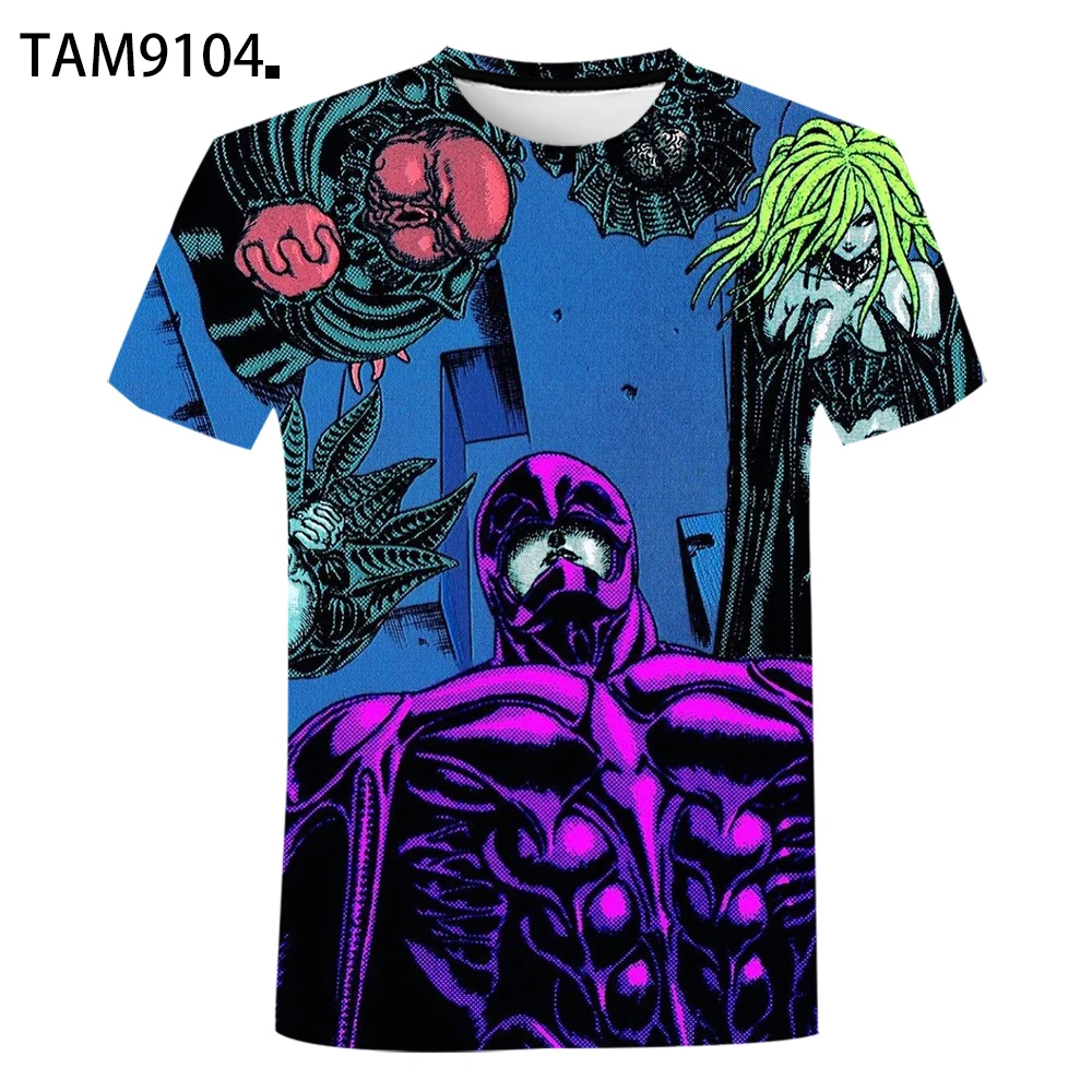 

New fashion round neck short sleeve 3D printed T-shirt for men and women, high-quality top, breathable casual T-shirt