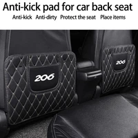 car seat anti kick pad protection pad car decor for peugeot 206 leather custom car seat cover set luxury car accessories