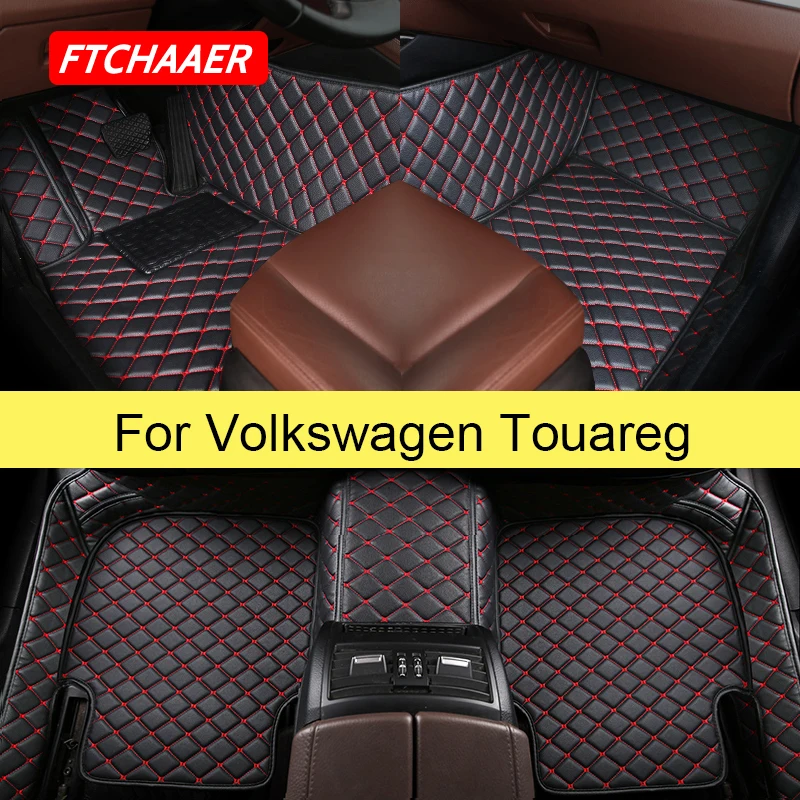 FTCHAAER  Car Floor Mats For VW Touareg 2002-2021 Years Foot Coche Accessories Auto Carpets