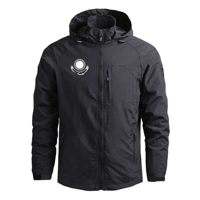 

Куртка мужская с капюшоном на молнии, уличная одежда в стиле милитари, повседневная верхняя одежда, весна-осень