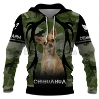 chihuahua 3d printed hoodies unisex pullovers funny dog hoodie casual street tracksuit