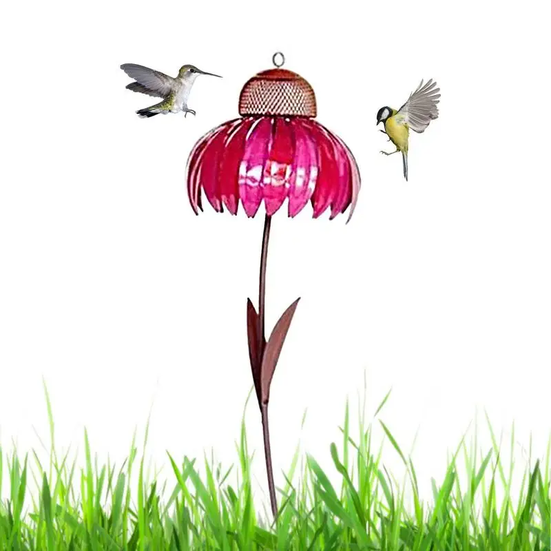 Coneflower Hummingbird Feeder For Outdoors Flower Bird Feede