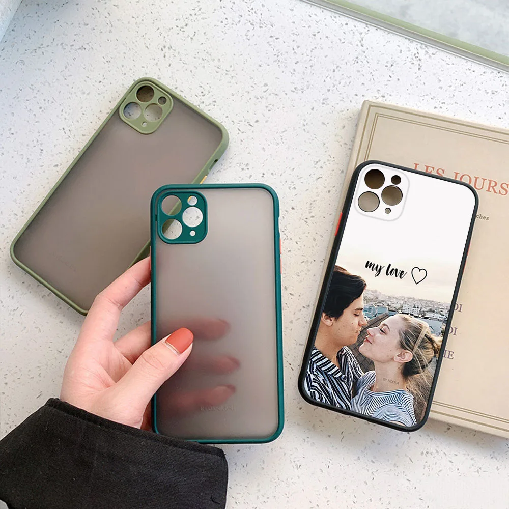 For iphone 16 15 Pro 14 13 12 Mini 11 7 8 16Plus XS Max XR Lili Reinhart Riverdale Frosted Translucent Cover Black Phone Cases