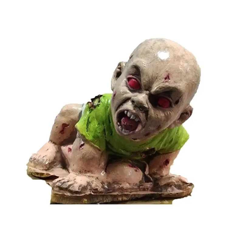 

Scary Ghost Head Doll Escape Room Halloween Themed Prank Horror Ornaments Haunted House Decoration Horrifying Scene Props