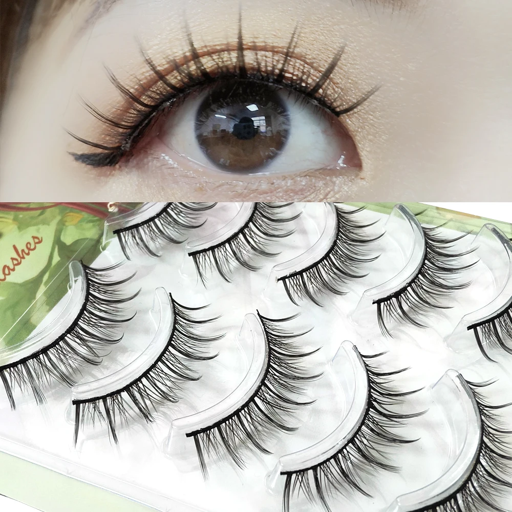 5 пар натуральные ресницы ручной работы