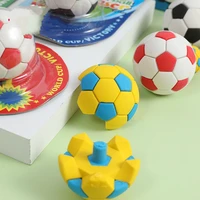 new kawaii diy big football eraser childrens learning tool creative cute eraser for kids school supplies wholesale stationery