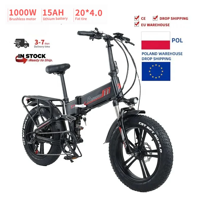 

E-bike Adult 20-inch Tire Foldable Electric Scooter Moped 48V/1000W Long Battery Life Mountain Cross-country Electric Bike