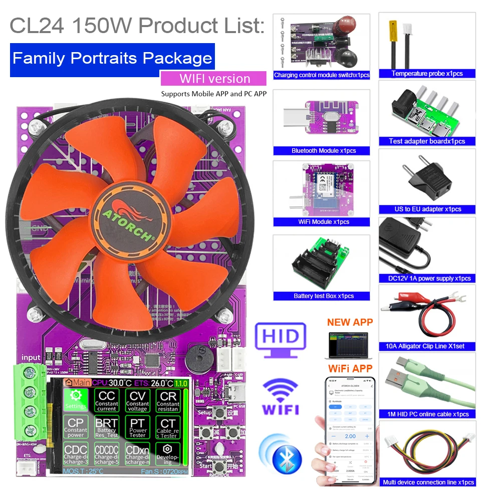 

ATORCH CL24 Тестер емкости аккумуляторов
