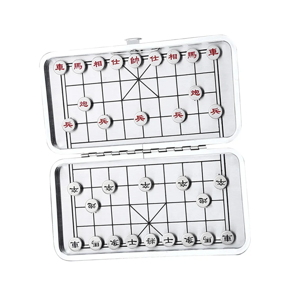 

1 Set Chess Stylish Creative Fashion Foldable Chinese Chess Magnet Chess Board Game Portable Chinese Chess