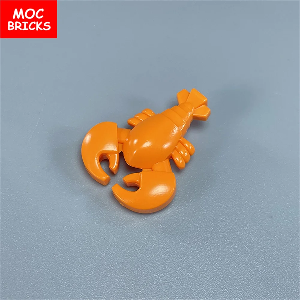 Кубики MOC сборные животные с лобстером DIY обучающие строительные блоки фигурки