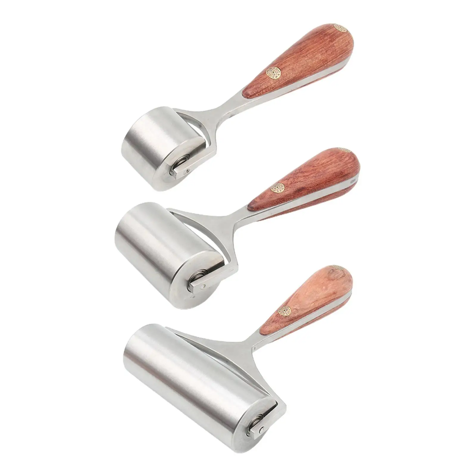 

3 Size Roller for Leather Edge creasers leathers press Edge Roller for Beginners Handmade Hobby