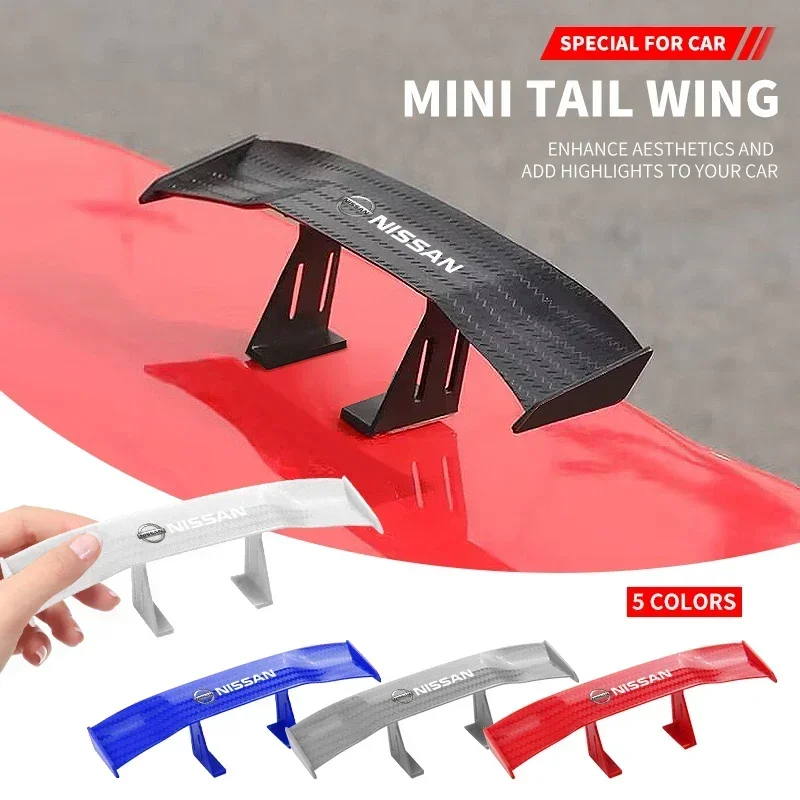 2025 Горячий для Nissan 1 шт. Автомобильный задний мини-спойлер Крыло Canard Tail Winglet ABS Carbon