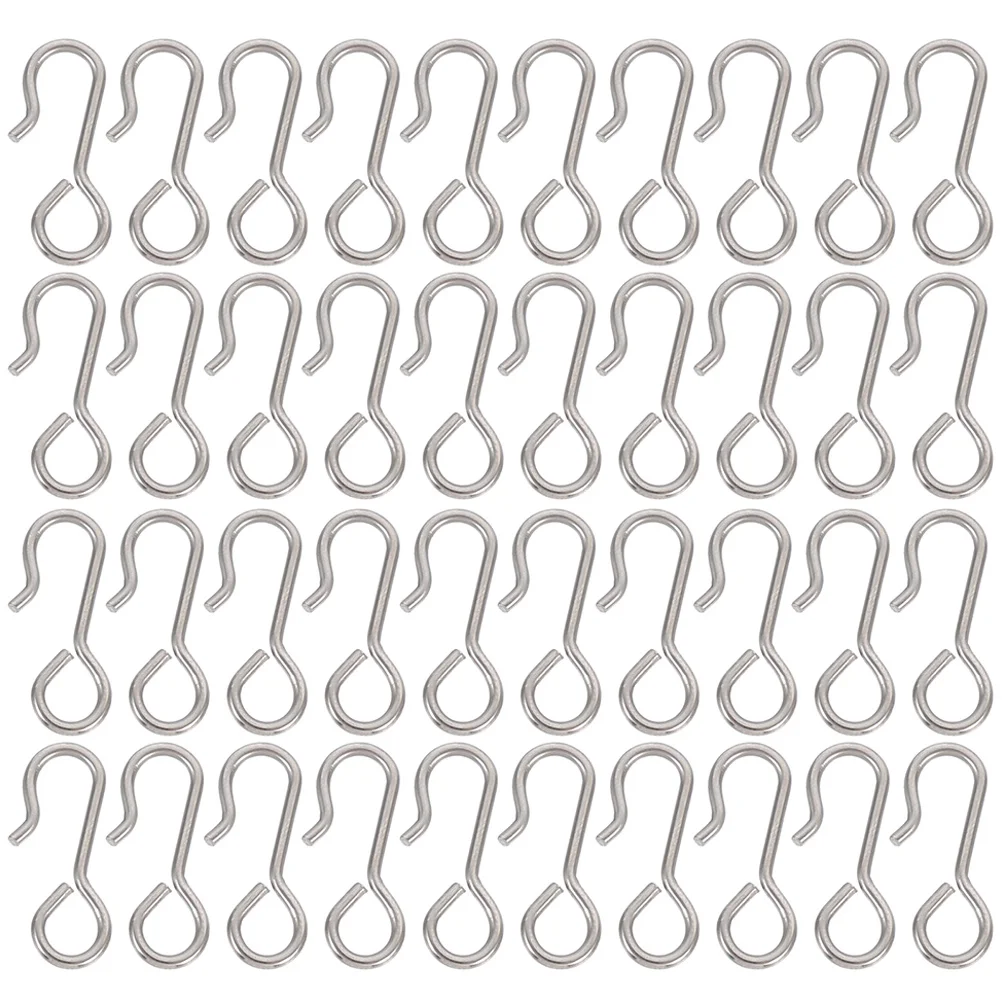 

50 Pcs Stainless Steel Hooks Vehicle Seat Pad Car Coat Auto Cover Fixing Carseat Cushion Track Metal