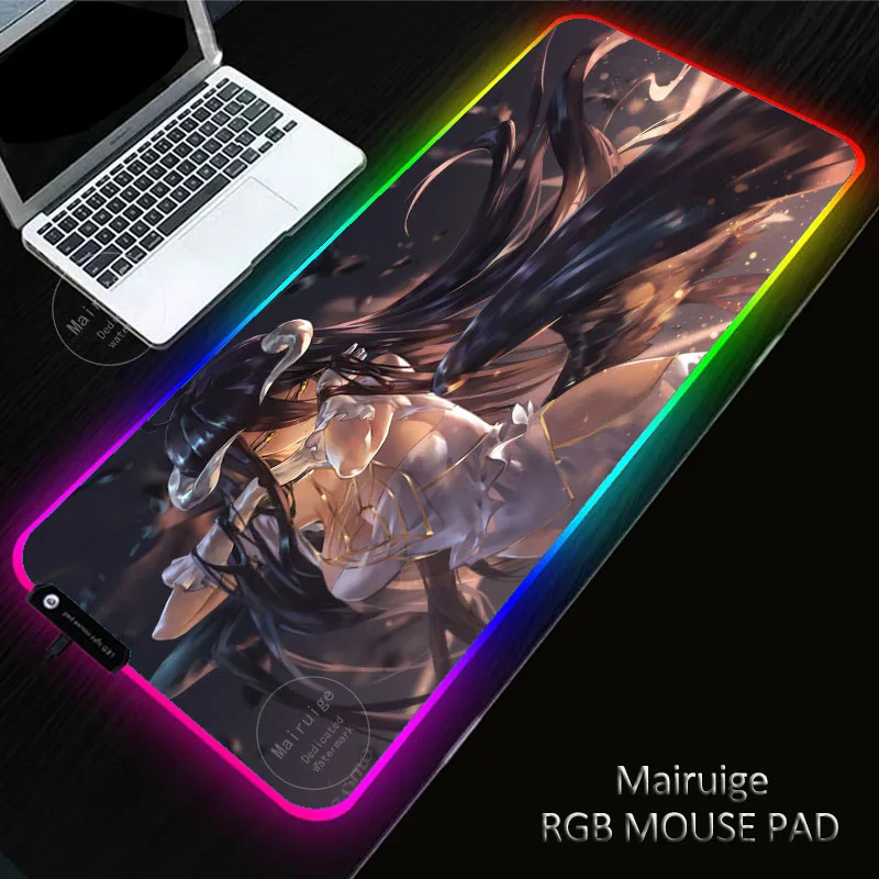 

Overlord Albedo RGB Gaming Anime Large 400X900MM Mouse Pad Computer Gamer XL Mousepad Rubber No-slip Mat PC Laptop Keyboard Desk