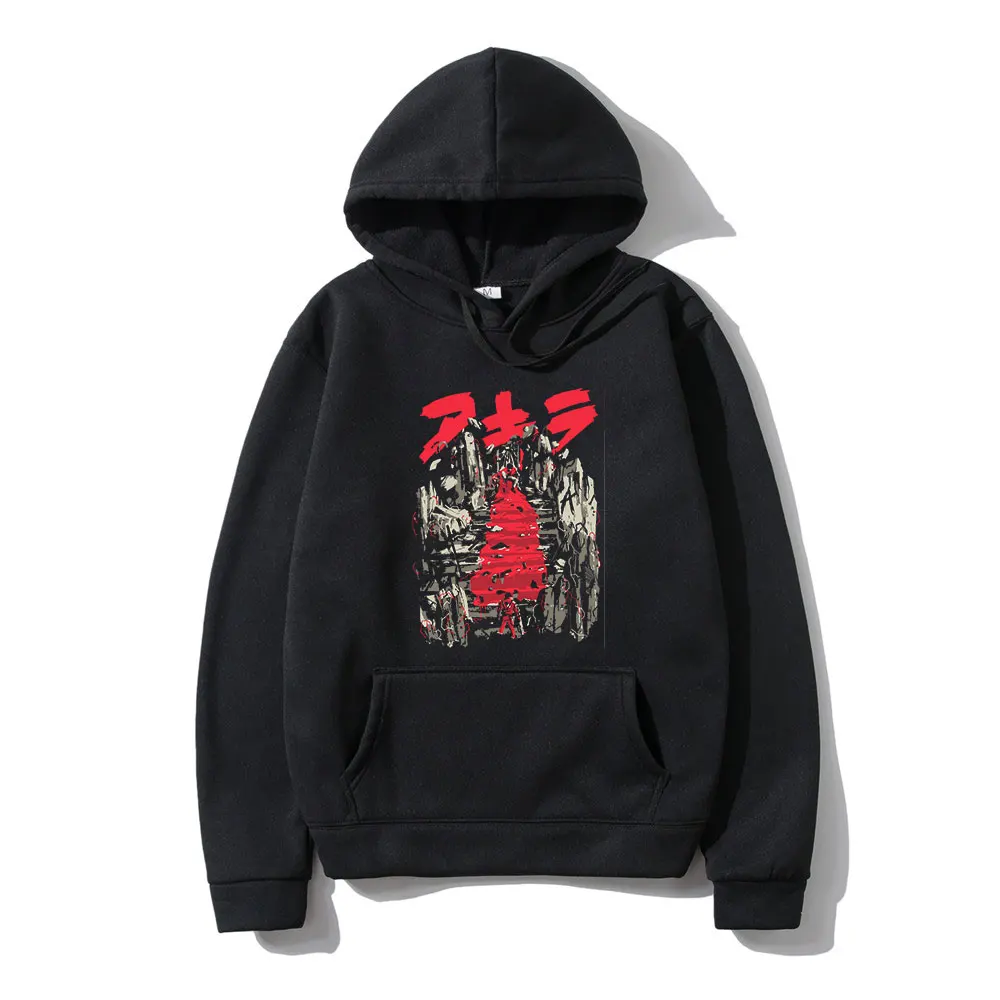 

90s Japanese Anime Akira Print Hoodie Men Gothic Clothes Pullover Women Long Sleeve Hooded Sweatshirt Harajuku Tracksuit Coat