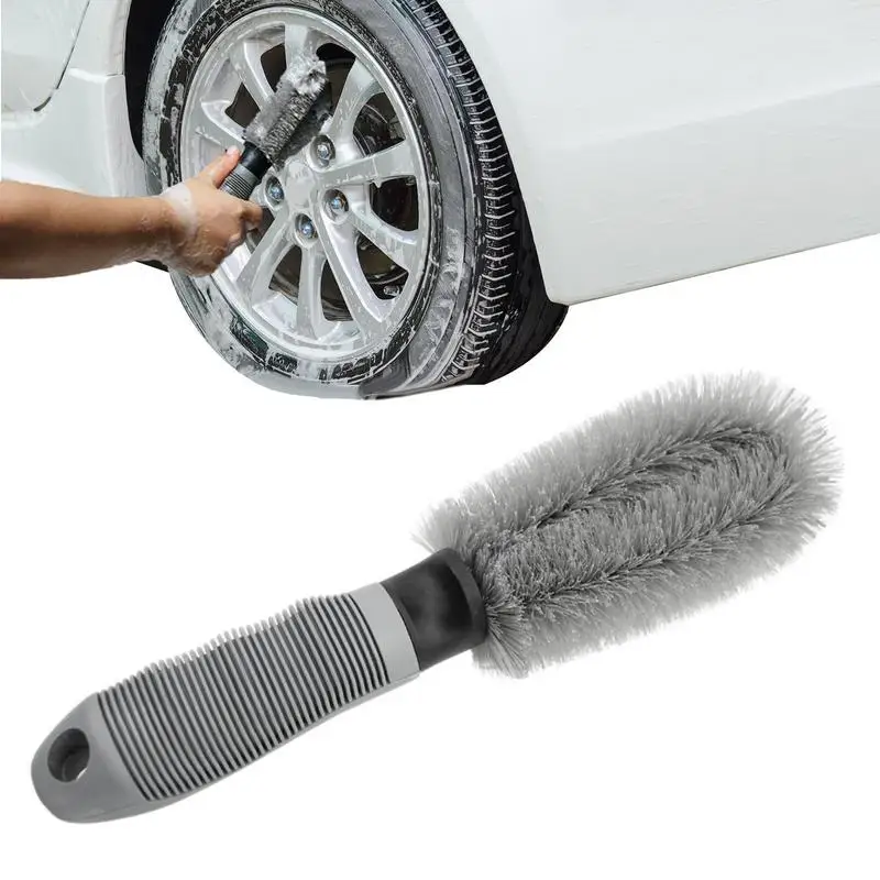 

Tire Washing Brush Cars Road Grime Cleaning Scrubber With Ergonomic Grip Auto Detailing Wheel Rim Cleaning Brushes For Bumpers