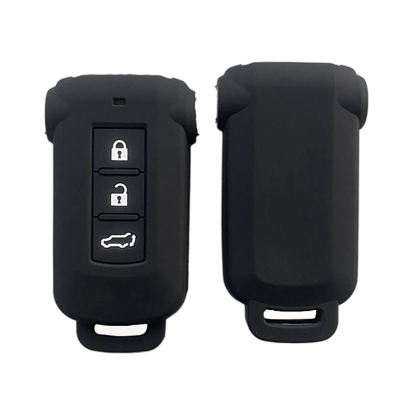 

Silicone Car Key Cover Case for Mitsubishi Delica D5 for Mitsubishi Outlander 2014 Pajero Delica Key Chains Car Accessories Bag