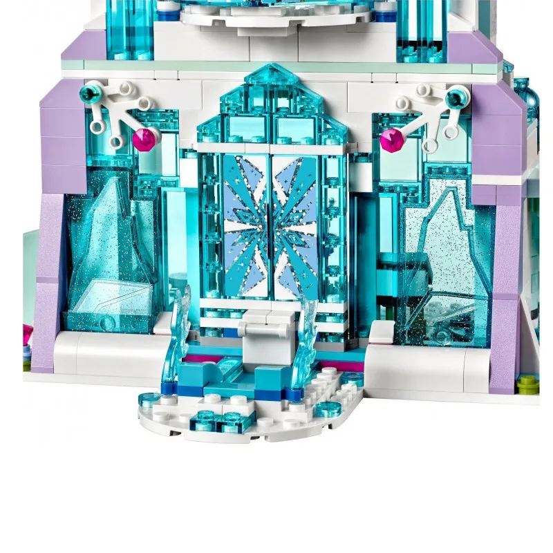 Elsa's Magical Ice Palace Building Blocks Cinderella Princessing ice Castle Compatible Lepinggoes Friends 41148 |