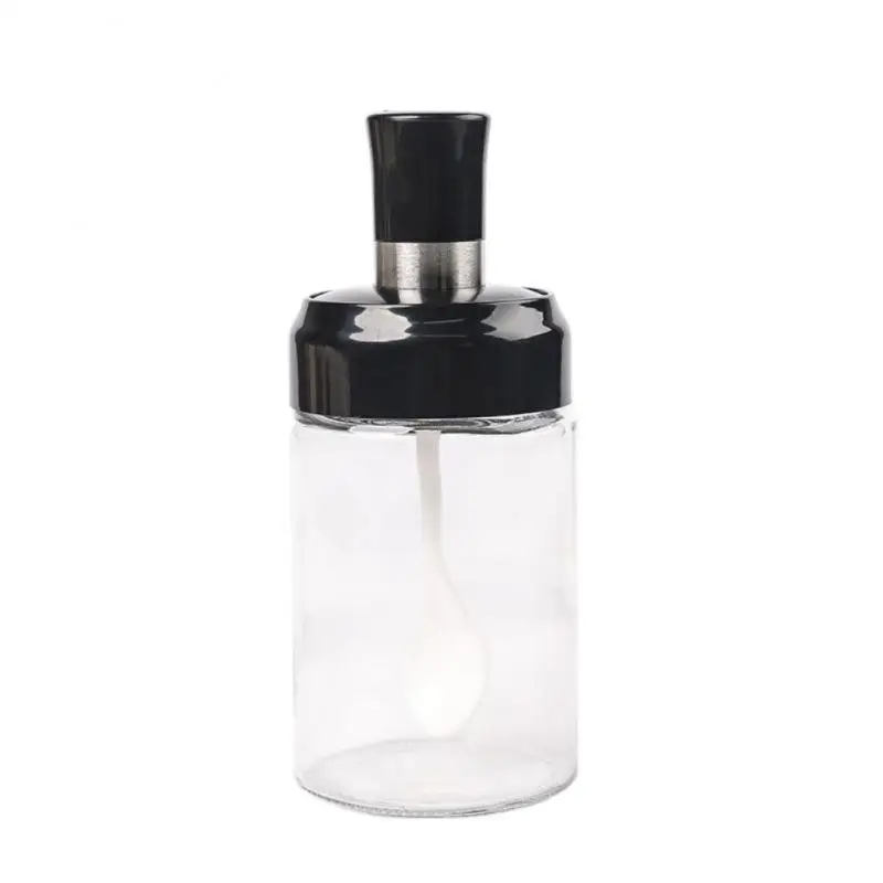 

Large Capacity Seasoning Spoon Bottle Glass Jar Spice Airtight Containers Condiment Salt Seasoning Storage Bottle Spice Jars