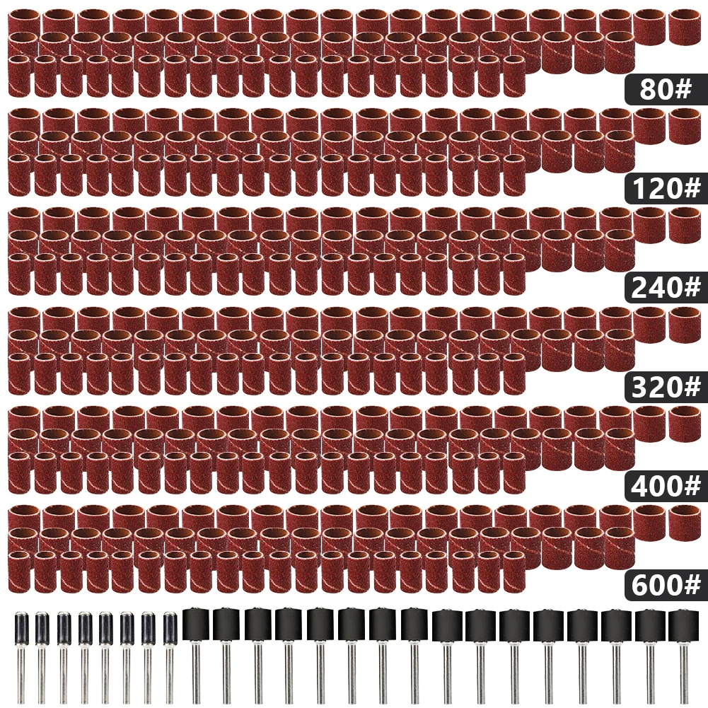 Набор шлифовальных барабанов 80-384 Грит 600 шт.