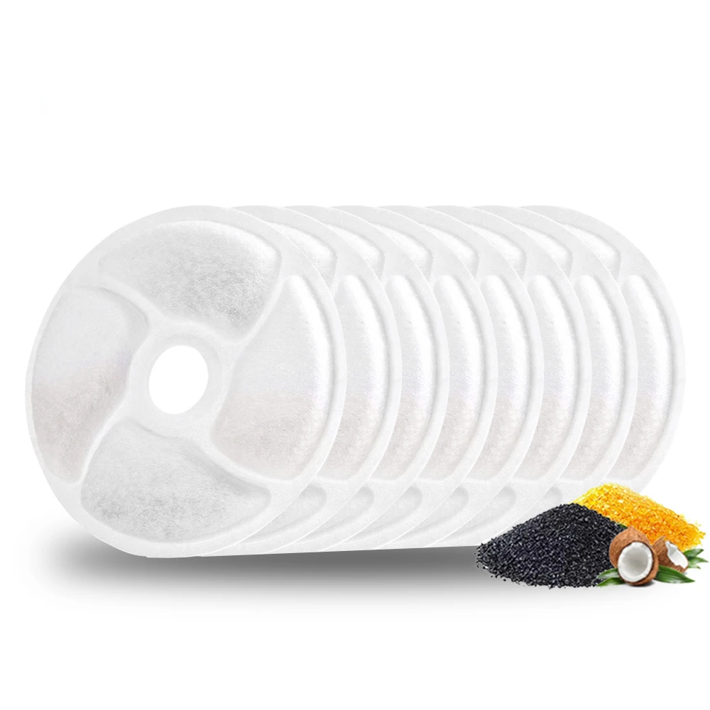 

Drinking Fountain Replacement Filter For Dog Cat 4/8/12PCS Activated Carbon Charcoal Filters Automatic Water Dispenser Pet Items