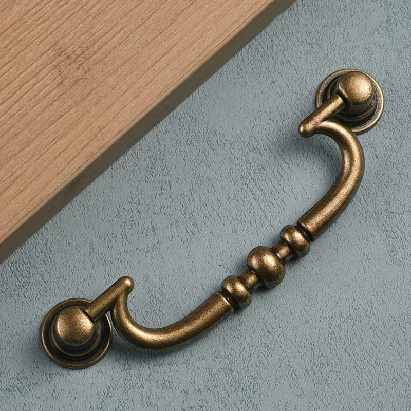 Ручка ручки для кухонного шкафа ящиков из цинкового сплава дверная ручка