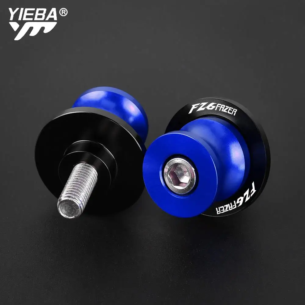 

6MM Motorcycle CNC Swingarm Spools Stand Screws Slider FOR YAMAHA FZ6FAZER FZ6 FAZER FZ6N FZ 6N 1998-2010 2009 2008 2007 2006