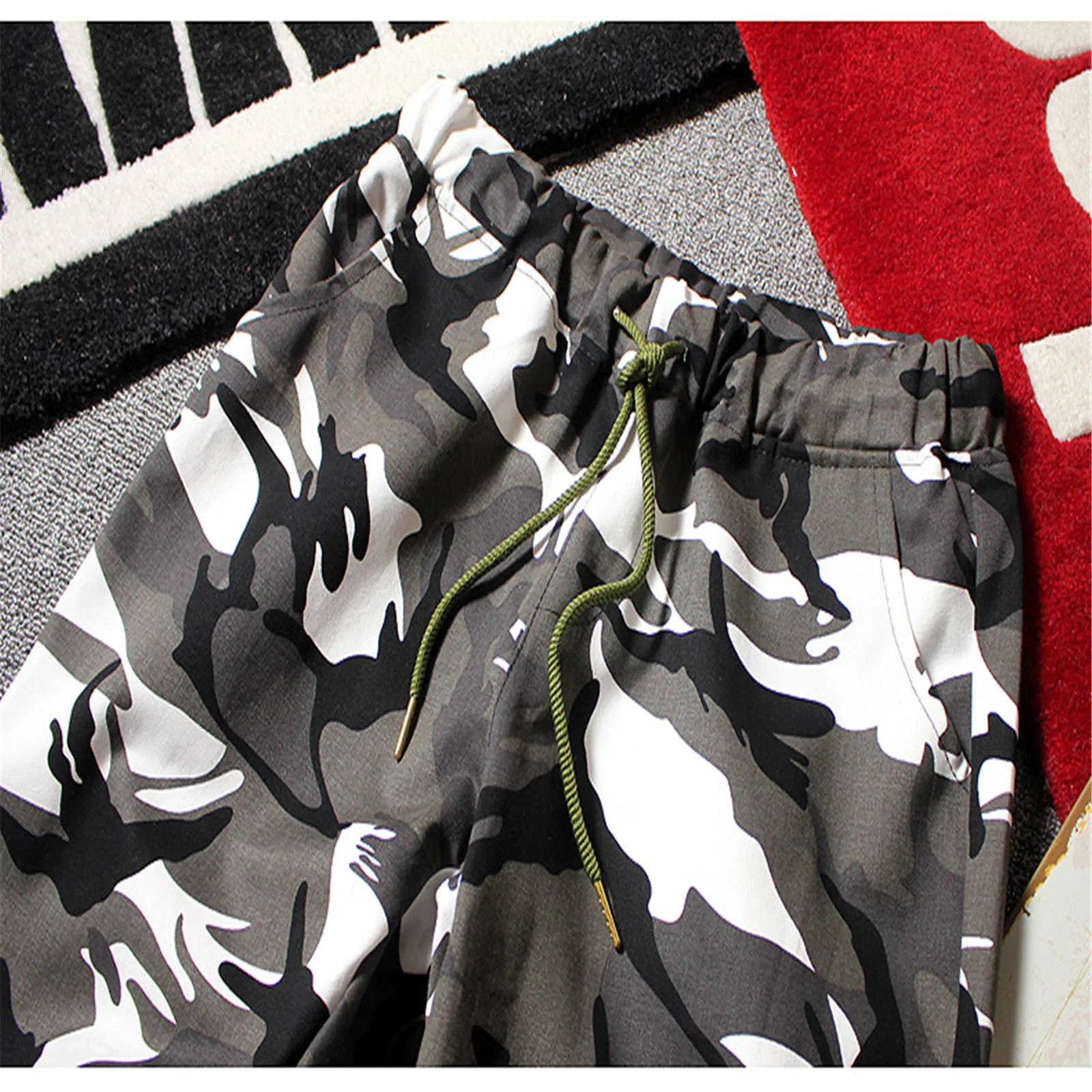 Мужские брюки с завязками на привязках осенние модные повседневные мужские