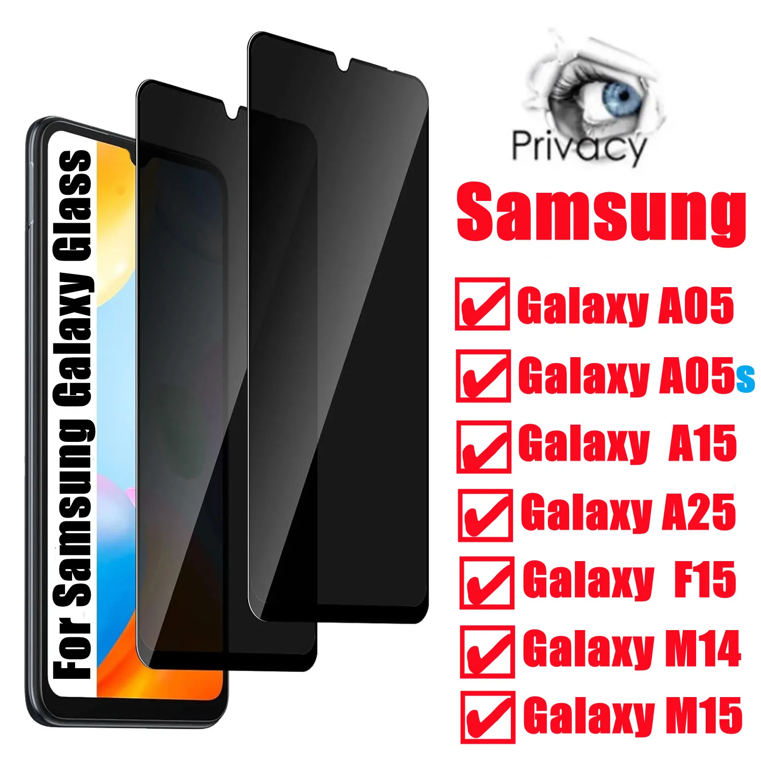Защитная пленка для Samsung Galaxy A05 A05s A15 A25 F15 M14 M15