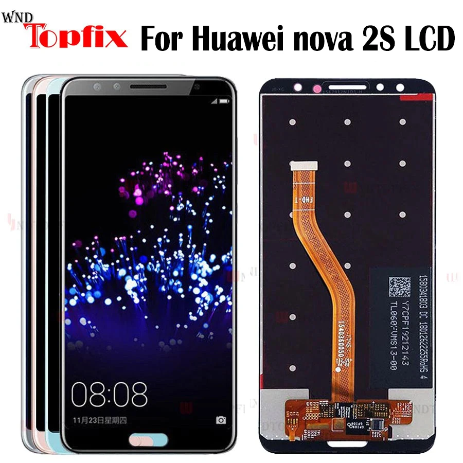 Купи Для Huawei nova 2s ЖК-дисплей сенсорный экран дигитайзер в сборе для Nova 2s HWI-AL00 Замена для Huawei Nova 2s за 1,554 рублей в магазине AliExpress