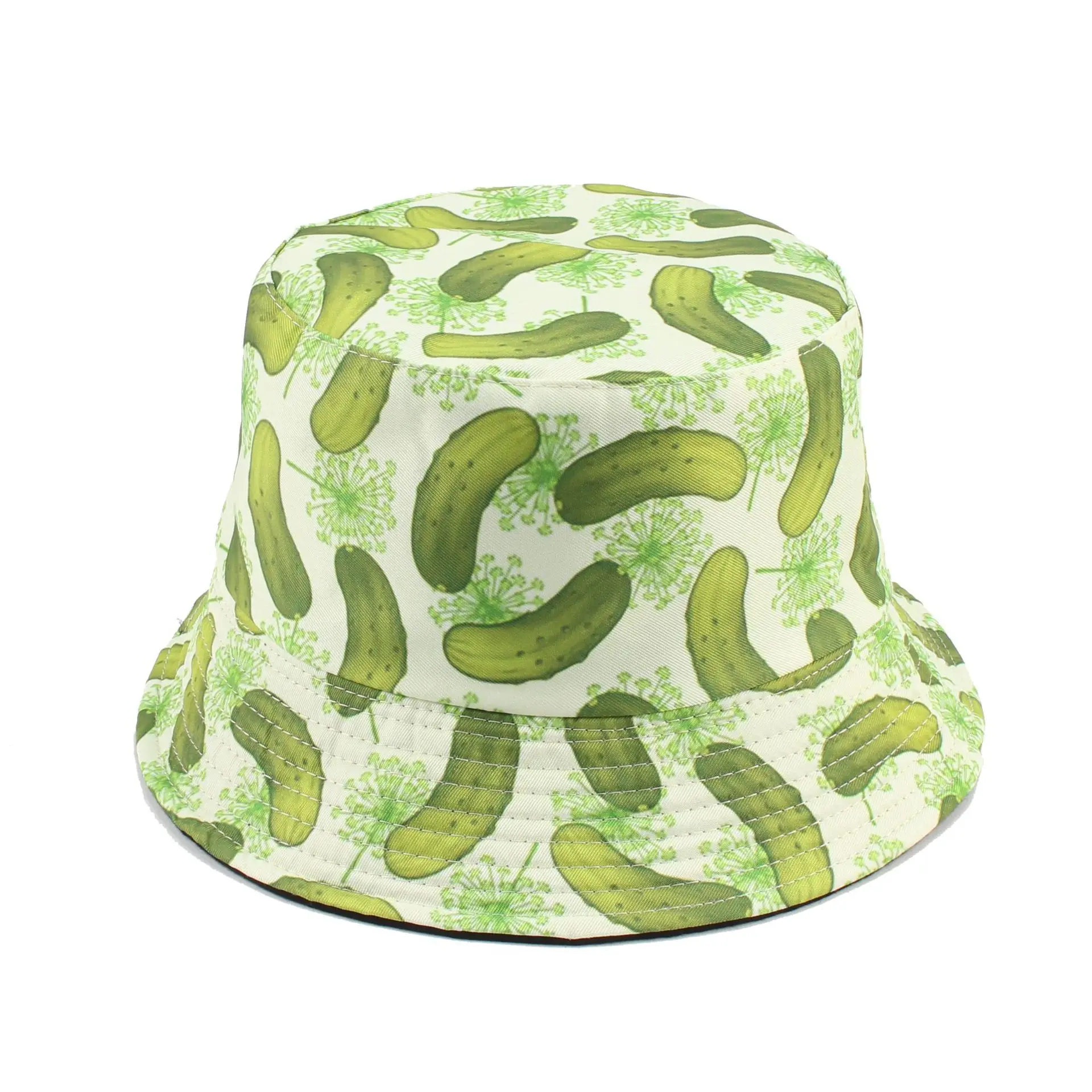 

2023 Bucket Hat Dill Pickles Unisex Packable Summer Travel Bucket Boonie Sun Hat Outdoor Fisherman Cap