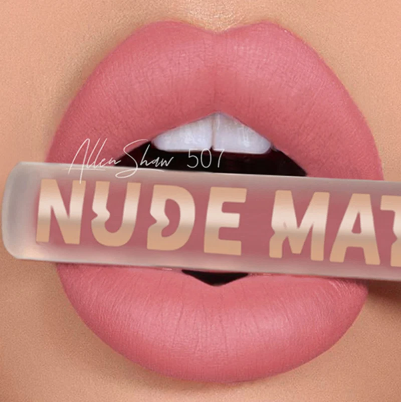 

Waterproof 8 Colors Matte Lip Gloss Long Lasting Sexy Red Liquid Lipsticks Moisturizing Nonstick Cup Makeup Lip Tint Cosmetic