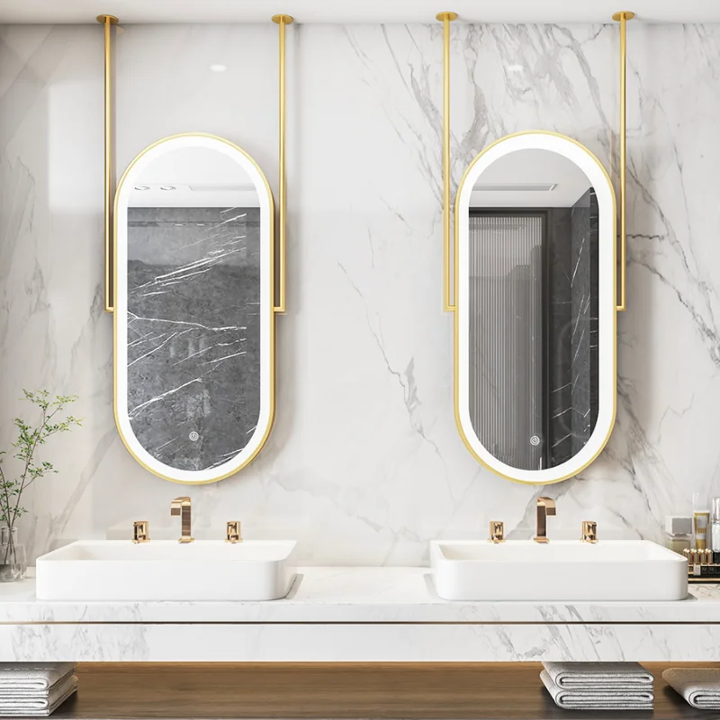 Shaving Bath Mirrors Bathroom Cabinet Wall Mounted Magnifying Cosmetic Washroom Mirrors Girls Espelhos De Banho Mirrors LG50JZ