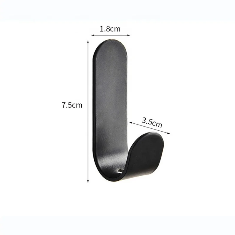 

Aluminum Alloy Anti-rust Hook Hanger Bathroom Accessories Wall-mounted Towel Hook Self-adhesive Bathroom Coat Hook