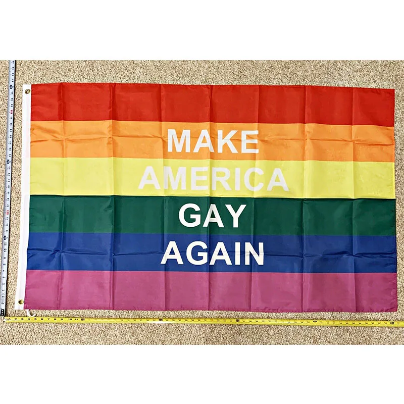 Новый флаг для гомосексуалистов сделай Америку бесплатная доставка ЛГБТ Трамп