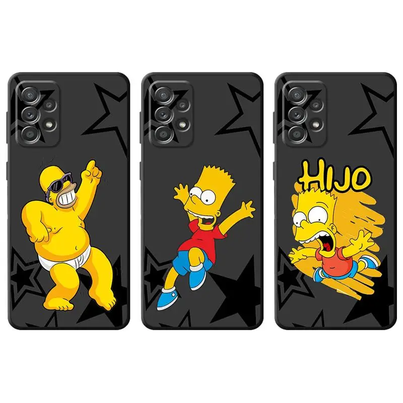 phone Cases for Samsung Galaxy S21 S23 Ultra FE case S20 S24 S10Plus S9 funda Antiscratch cover WooHoo Cartoon The Simpsons