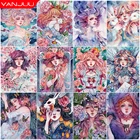 Алмазная живопись 5D иллюстрация портрет девушки набор для алмазной мозаики полный квадраткруглый стразы вышивка домашний декор живопись