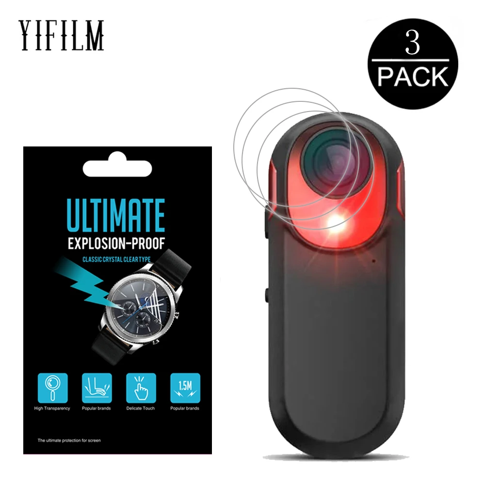 

3PCS PET Screen Protector For Garmin Varia RCT715 Radar Tail Light Lens Film HD Clear Explosion-proof Protective Film NOT Glass